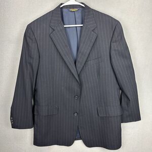 Brooks Brothers Suit Jacket 42 R Blue Wool Makers Brooksease Luxury Designer USA